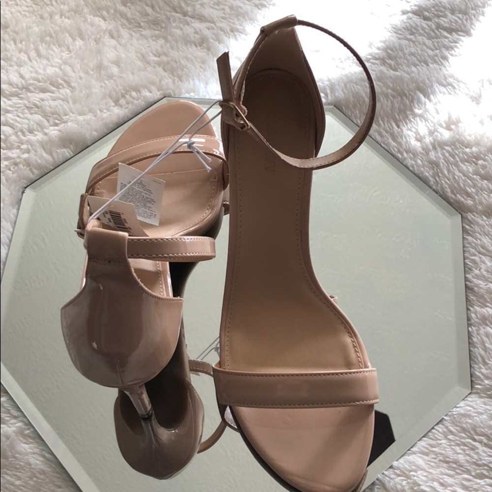 Cream high heel